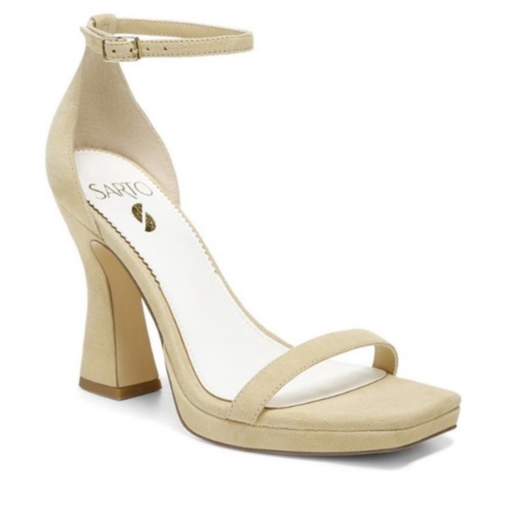 Brand New Franco Sarto Nude Suede Sandals